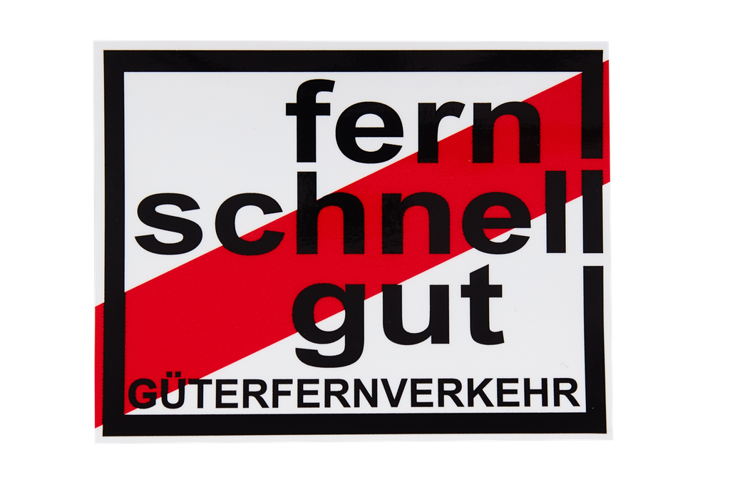 FERN SCHNELL GUT STICKER