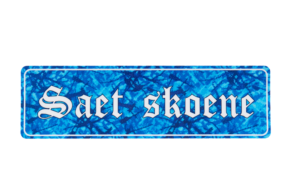 SAET SKOENE BLUE STICKER