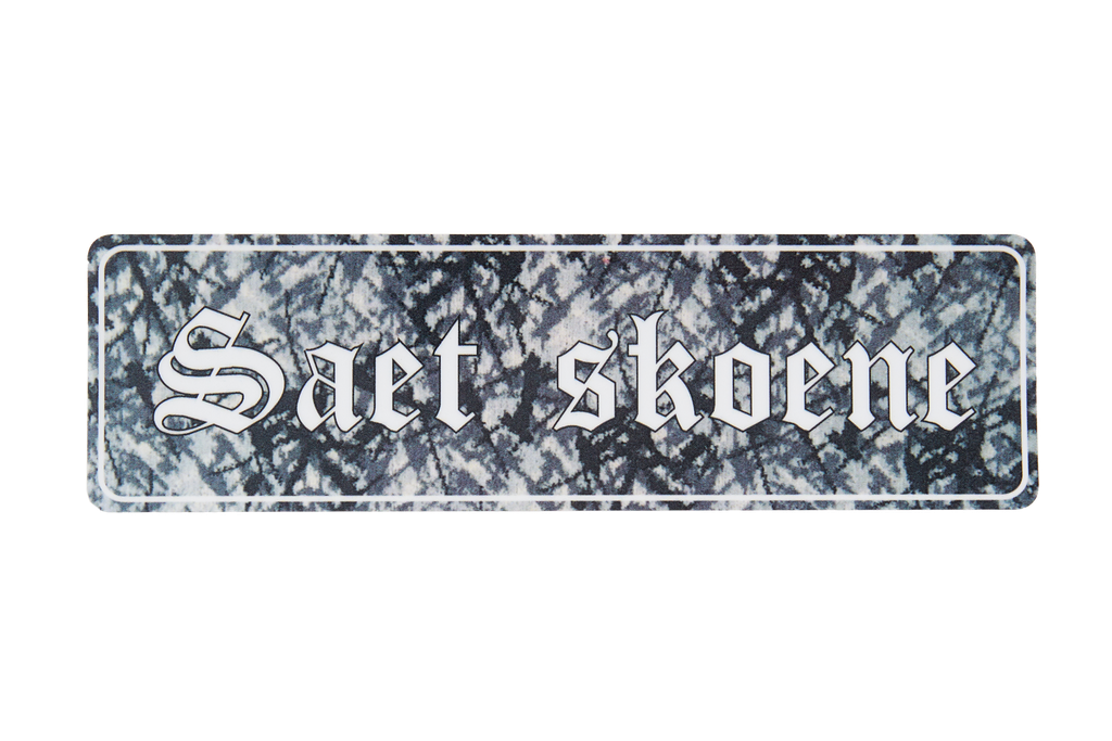 SAET SKOENE GREY STICKER