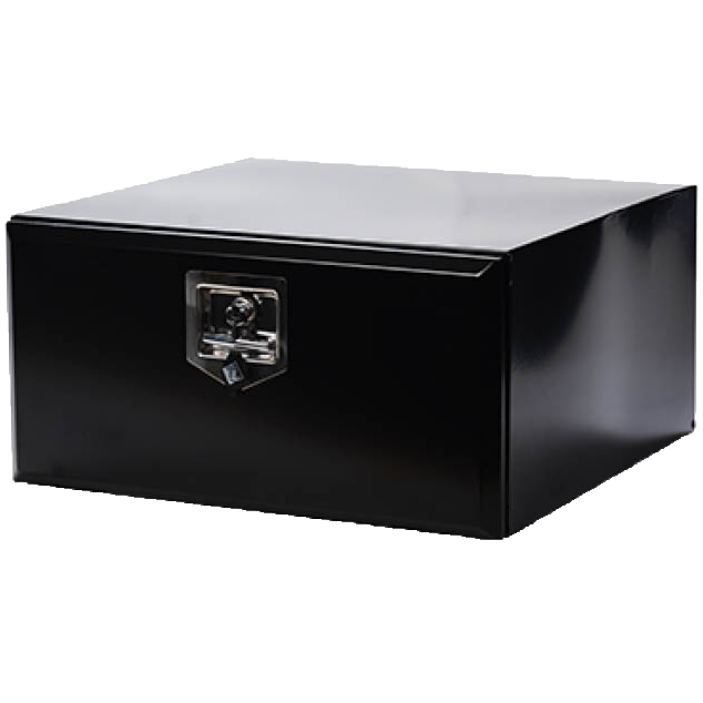 600 x 400 x 450mm zwart gelakte gereedschapskist