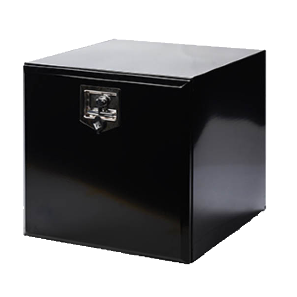 600 x 500 x 600mm zwart gelakte gereedschapskist