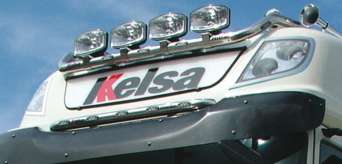 Nedking Ultradunne LED Lichtplaat voor DAF CF Space Cab (120) - Oranje LEDs