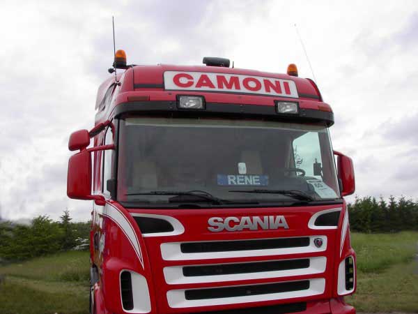 Nedking Ultradunne LED Lichtplaat voor Scania R-Serie Highline (135) - Oranje LEDs
