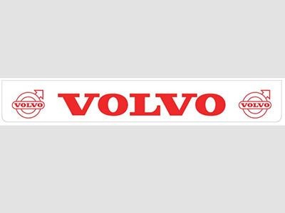 Witte bumper spatlap + rode opdruk Volvo