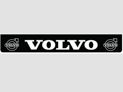 Zwarte bumper spatlap + witte opdruk Volvo
