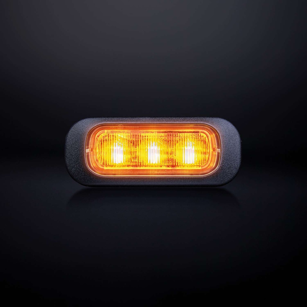 Dark Knight LED-flitser 3-LED Amber - Heldere Lens