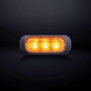 Dark Knight LED-flitser 3-LED Amber - Heldere Lens