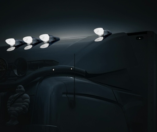 [2607850427] IZE LED Silver Arrow Torpedo Roof Marker Light