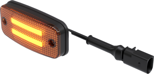 [2607WH01.06] Zijmarkeringslicht met 2 LED lijnen + kabel + AMP plug