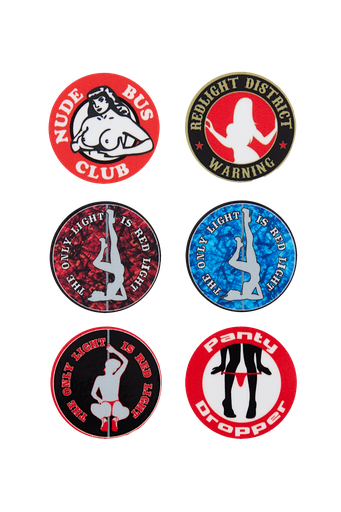 [500350] REDLIGHT LADY STICKER SET 6 STUKS