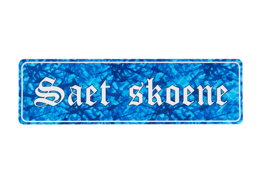 [500360] SAET SKOENE BLUE STICKER