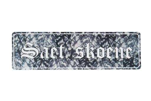 [500359] SAET SKOENE GREY STICKER