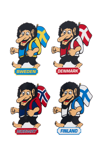 [500361] SCANDI TROLL STICKER SET 4 STUKS