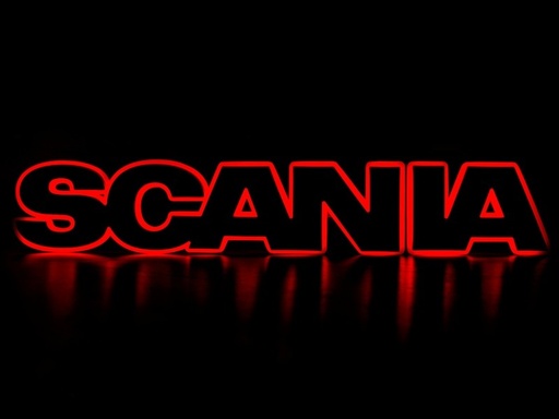 [2606240875R] LED Lightbase for Scania Grille logo | Red