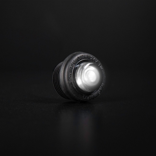 [2607800433] Freedom black raven position light - white 12-24V
