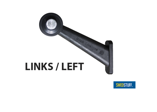 [2607808813] Swedstuff LED BREEDTELAMP LANG LINKS ROOD / WIT