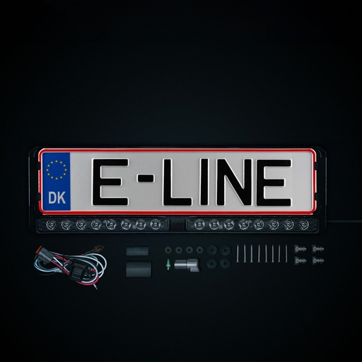 [2607809139] Nuuk E-Line Duo DK LED Licence Plate Bar