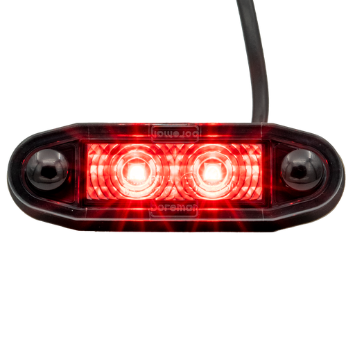 [260704500RS] (ROOD smoke lens) (EASY-FIT) Boreman Easy-Fit LED positielicht  12-24V