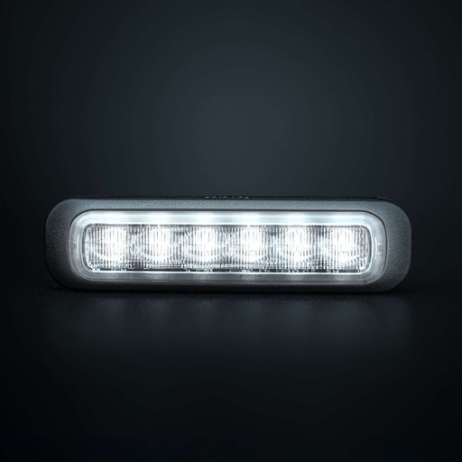 [2607850404W] Dark Knight Strobe Light White 6 LED Dark Lens