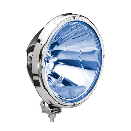 [009797111] Hella Rallye 3003 with Halogen Position Light | Chrome Ring | Blue Lens
