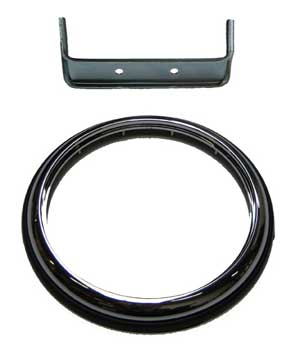 [090985510] INBOUWSET CHROME RAND VOOR ROND ACHTERLICHT