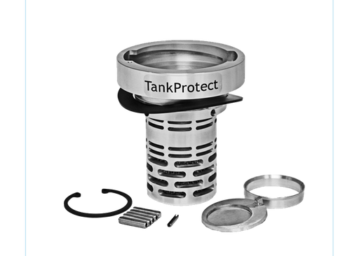 [2007800002] (Uni) (laag) Aluminium brandstoftank vulhals voor DAF, IVECO, MAN, MERCEDES, RENAULT en VOLVO