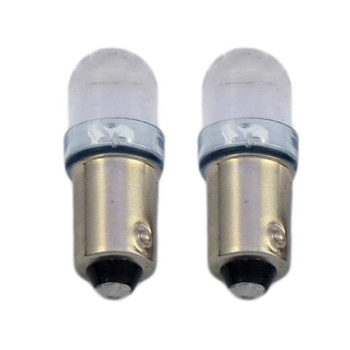 [201BA9S32VB] SET (2) BA9 (Blauw) LED lampen voor stadslicht