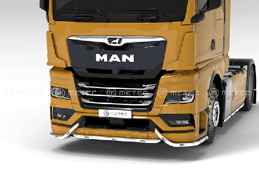 [2103854665] Stainless Steel Spoilerbar "K-LINER" for MAN TGX 2020 | 7 White + 2 Amber LEDs