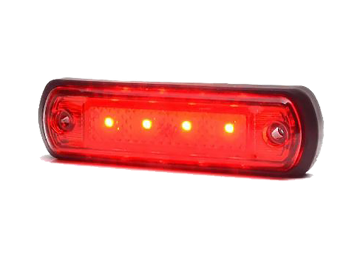 [2607800507] Strands postielamp rood LED 12/24V IP66/68