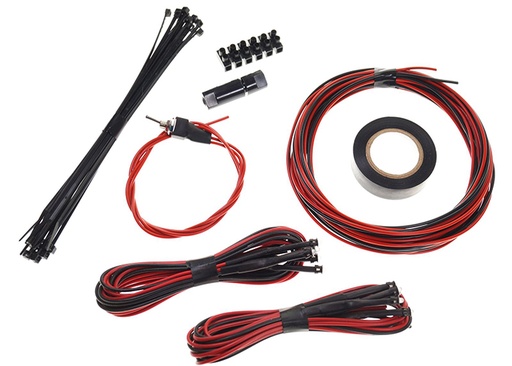 [2608260012] LED Set 24V | 10x 3mm LEDs | Outdoor Use | Red