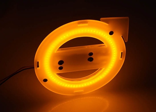 [26084414443] LED logo verlichting ORANJE Volvo FH/FM4 24v