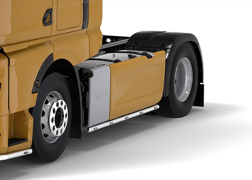 [2103854701] Stainless Steel Sidebars "S-LINER" for MAN TGX 2020 | 5 Amber LEDs