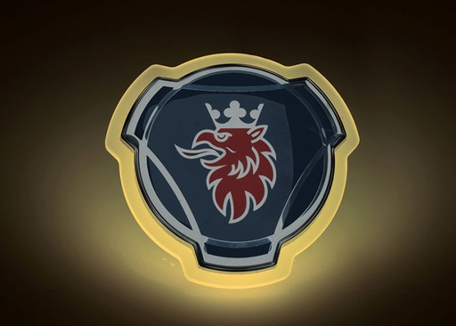 [2606240873WW] Illuminated Scania LED Emblem - Warm White