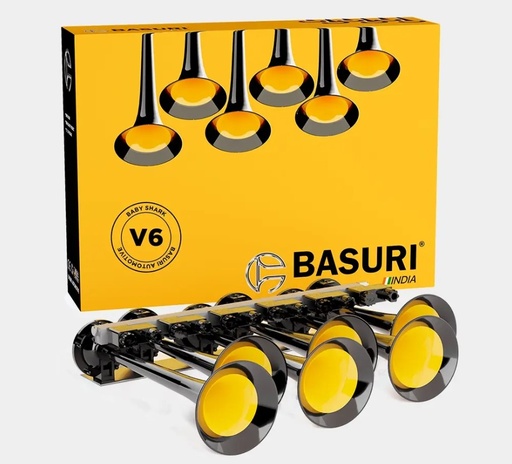 [1707532221] Basuri Baby Shark Air Horn 6.0 12/24V - 26 Melodieën