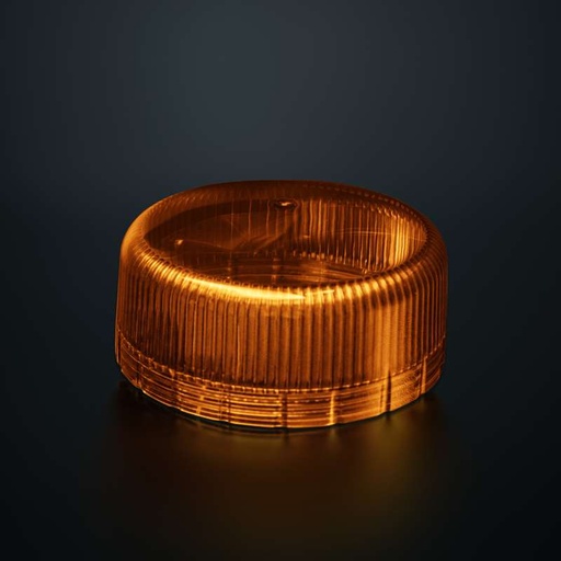 [2607905000A] Amber Lens for Black Raven Pharos LED Beacon