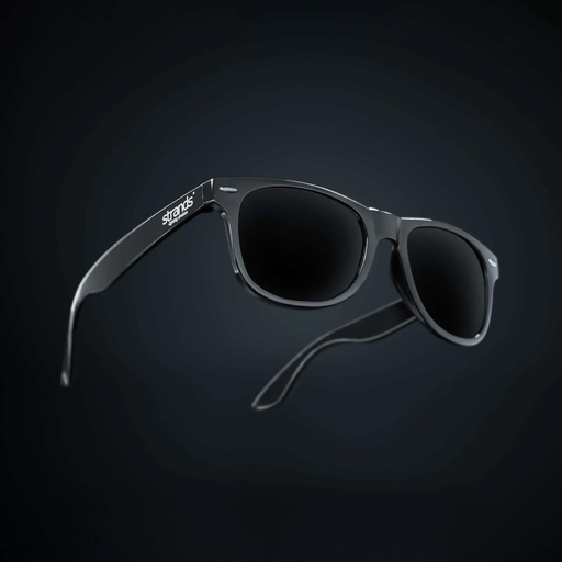 [2607SLD12] Strands Sunglasses Black