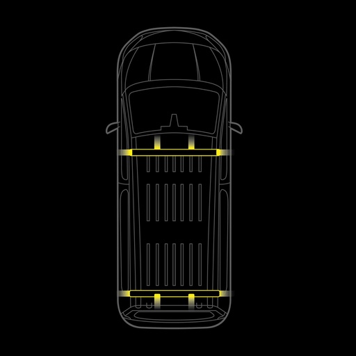 [2607RRS5250244] Cruise Light C-rack - KIA PV5 - 2 Racks / 4 Endcaps / 4 Warning Lights