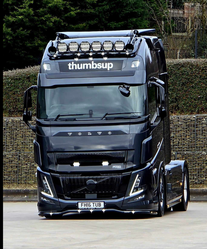 [VLA28/A] Aluminum LoBar for Volvo AERO With Lower Plastic Spoiler | 7 Amber LEDs