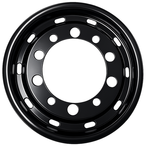 [2707115322B] Super Single Wheel Trim Front 22.5" - ET135 | Black Edition