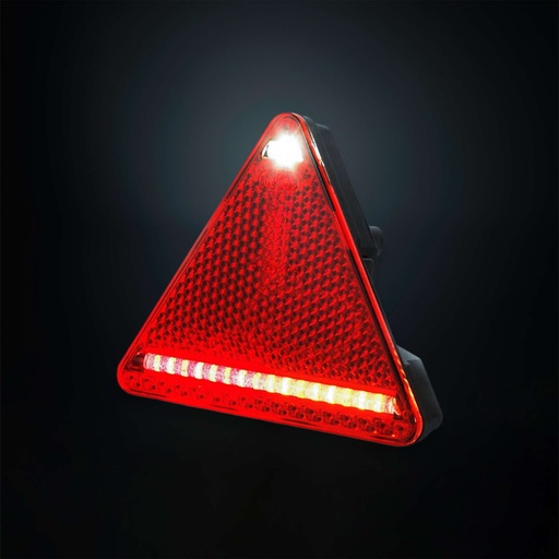 [2607800306V] FREEDOM LEGACY 4 Function Tail Light with Reflex Fog Left Triangle