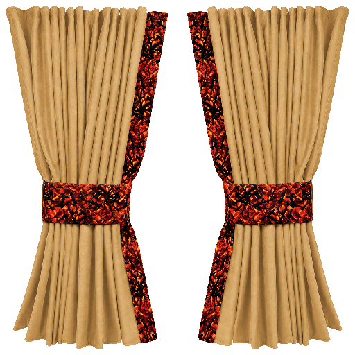 [44050211] Nedking Zijgordijnen | Caramel | Deense Pluche Grijs | 95cm