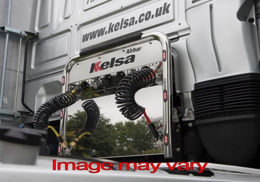 [DAS03] Stainless Steel AirBar for DAF XF106 | 6 Red LEDs