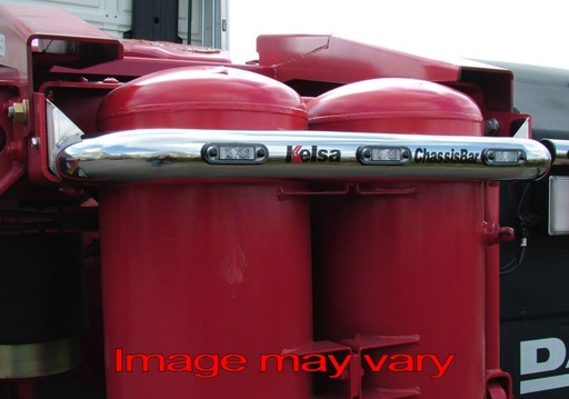 [DCS03] Stainless Steel ChassisBar for DAF 6x2 Midlift Models with Vertical Air Tanks