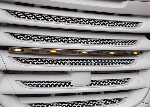 [DLEDS01/A] Stainless Steel LedBar for DAF XF106 & CF Euro 6 | 5 Amber LEDs