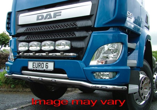 [DLS08/A] Stainless Steel LoBar for Daf CF Euro 6 construction bumper - 7 Amber LED