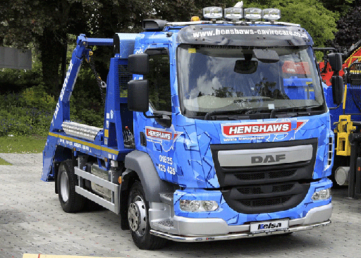 [DLS11/W] St. Steel LoBar for DAF LF Euro 6 | 12-16t GVW | 5 White + 2 Amber LEDs