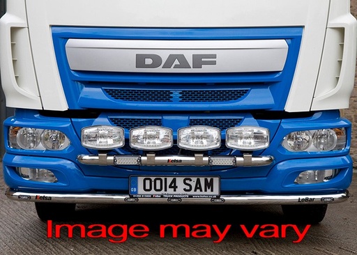 [DLS10/W] (RVS) (DLS10/W) LoBar voor Daf LF Euro 6 met 5 witte en 2 oranje leds