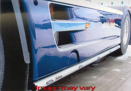 [DSA07] Aluminium SideBars voor DAF XF105 | Wielbasis 3800mm | 5 Oranje LEDs
