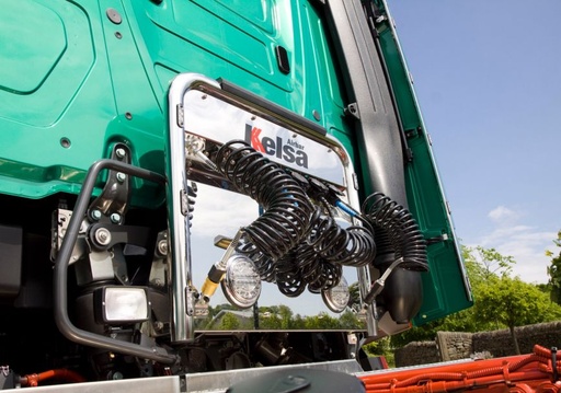 [MBAA13/6] Aluminium Airbar voor Mercedes Actros MP4 & MP5 | 6 Rode LEDs