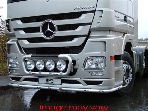 [MBLA01/A] LoBar Aluminum for Mercedes Actros MP2 & MP3 - 7 Amber LEDs